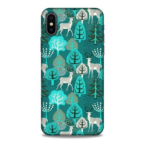 Apple Iphone X Kılıf Snowix (32) Soft Silikon Kılıf Turkuaz Beyaz
