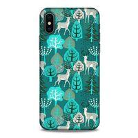 Apple Iphone X Kılıf Snowix (32) Soft Silikon Kılıf Turkuaz Beyaz
