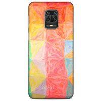 Xiaomi Redmi Note 9S Kılıf Pastel Renkler (26) Tpu Silikon Kılıf Sarı Kırmızı