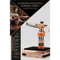 Rose Gold Otomatik Ateşlemeli Pürmüz Torch + Hediye Tüp | 360° Dönebilen Şaloma 723254