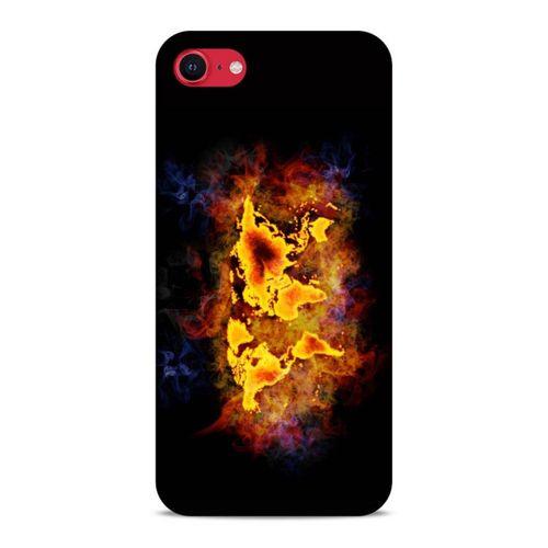 Lopard Apple iPhone SE 2020 Uyumlu Kılıf FireX (43) Thin Fit Kılıf Dünya Haritası