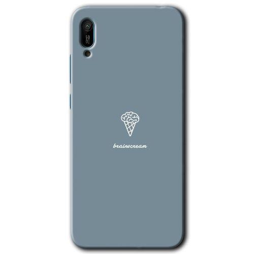 Huawei Y6 2019 Kılıf Baskılı Kapak - Beyin Gıdası +Tam Kaplayan Mat Seramik