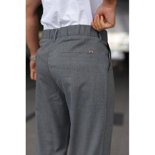 Erkek Beli Lastikli Baggy Pantolon