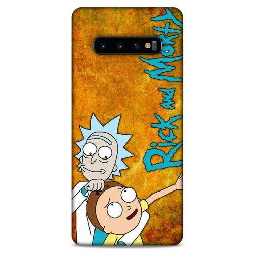 Samsung Galaxy S10 Plus Uyumlu Kılıf Rick And Morty (13) Silikon Kap Mr. Meeseeks