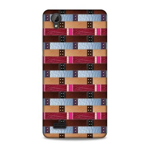 Vestel Venüs V5 Kılıf Patchwork (45) Liquid Air Kılıf Bordo Gri