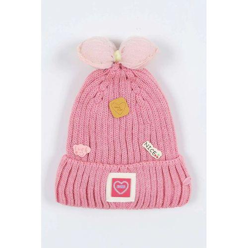 Kitti Çocuk Kız Kulaklı Bere (4-8 Yaş) K24130-02 Pembe
