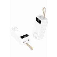 Powerbank 60.000 Mah Taşınabilir Şarj Hızlı El Fenerli Dijital Göstergeli