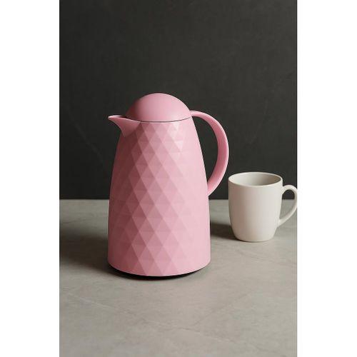 1 Lt Akrilik Soft Pembe Çay Termosu 12 Saat Sıcak 24 Saat Soğuk