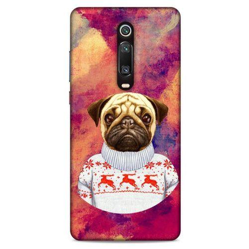 Xiaomi Redmi K20 Pro Kılıf Köpek Kıyafetleri (6) Silikon Kılıf Pug Kazak