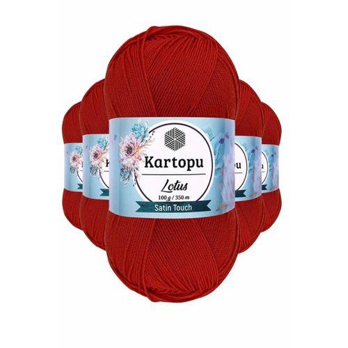 5 Adet Lotus Bikini Büstiyer Bluz Örgü İpi  K101 Nar Çiçeği