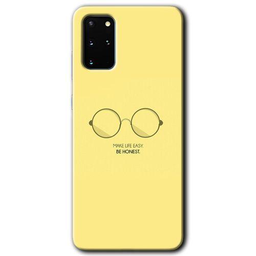 Potkal Hediye Fabrikası Samsung Galaxy S20 Plus Kılıf HD Desen Baskılı Arka Kapak - Be Honest