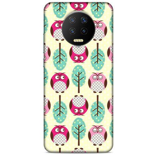 Lopard İnfinix Note 7 Uyumlu Kılıf Baykuşlar (30) Silicone Case