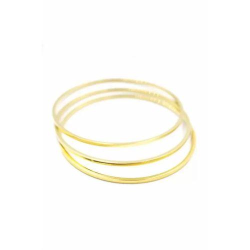 3'lü Ajda Bilezik - 65mm - Altın