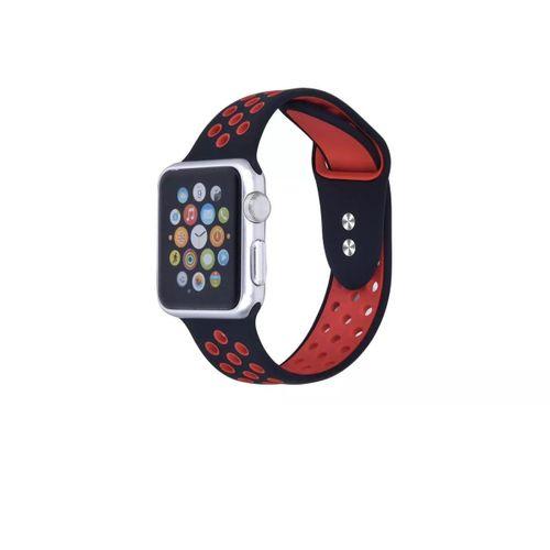 Apple Watch 2 3 4 5 6 - 42-44mm Delikli Silikon Spor Kordon Kayış