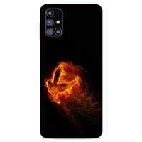 Lopard Samsung Galaxy M31s Uyumlu Kılıf FireX (30) Silicone Case Ateş Kartal