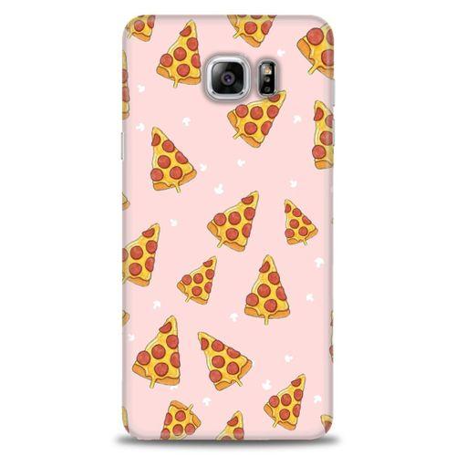 Samsung Galaxy Note 5 Kılıf HD Baskılı Kılıf - Pizza Dilimleri + Tam Ekran Koruyucu