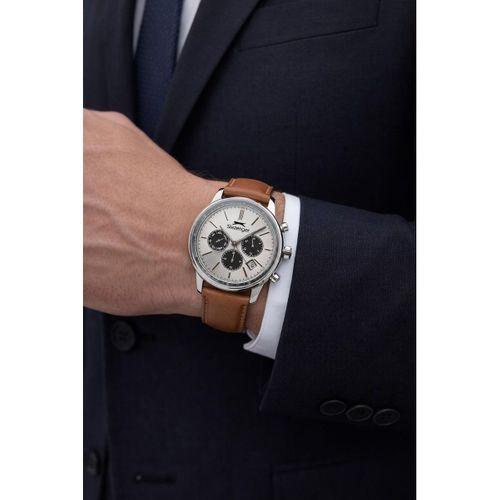 Slazenger Deri Kordon İç Fonksiyonları Aktif 10 Atm Suya Dayanıklı Erkek Kol Saati ESL.9.2539.X1