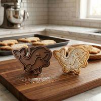 Sevimli Yunus Hamur Şekillendirici Kurabiye Kalıbı Oyun Hamuru Kalıbı 9 cm