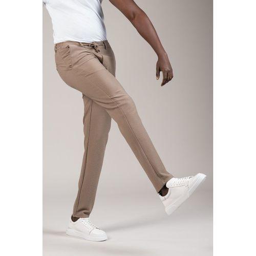 Slimfit Armürlü Beli İplikli Ve Lastikli Likralı Yazlık Jogger Pantolon