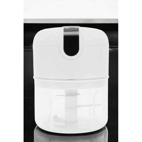 Şarjlı Portatif Doğrayıcı Mini Pratik Rondo El Doğrayıcı Üç Bıçaklı Çelik Bıçaklı