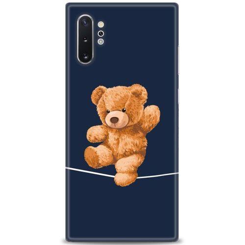 Samsung Galaxy Note 10 Plus Kılıf HD Baskılı Kılıf - İpteki Teddy + Tam Ekran Koruyucu