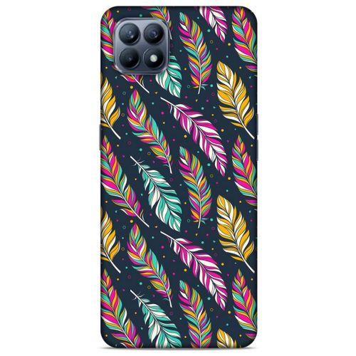 Huawei P40 Lite Kılıf Desenli Özel Seri Tüyler (13) Silikon Kap