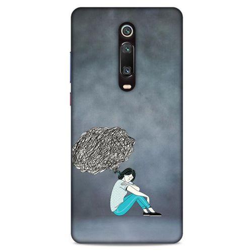 Xiaomi Mi 9T Kılıf Depresyon (5) Koruma Kabı Fuşya
