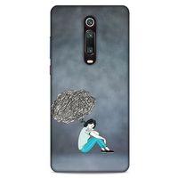 Xiaomi Mi 9T Kılıf Depresyon (5) Koruma Kabı Fuşya