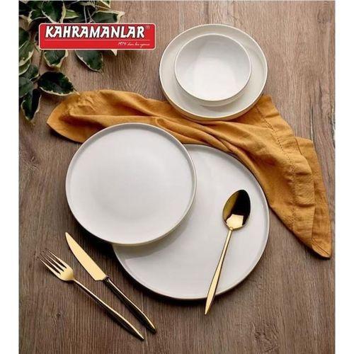 Kahramanlar Zühre 55 Parça Yemek Takımı Gold Yaldızlı