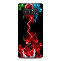 Samsung Galaxy Note 8 Uyumlu Kılıf Azarbaijan (12) Koruyucu Silikon Azerbaycan Türk Bayrakları