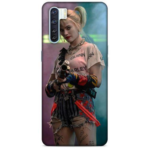 Oppo A91 Uyumlu Kılıf Harley Quinn (11) Tam Koruma Yeşil