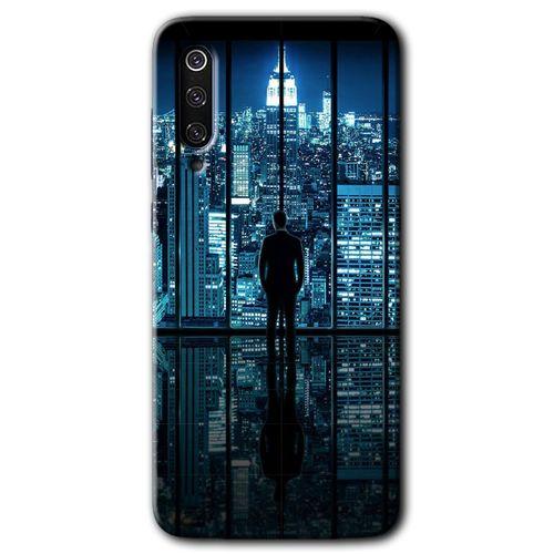 Xiaomi Mi 9 SE HD Baskılı Kılıf + 9D Tam Ekran Koruyucu - Şehir Manzarası