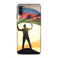 Samsung Galaxy M11 Uyumlu Kılıf Azarbaijan (3) Kapak Azerbaycan Bayrak