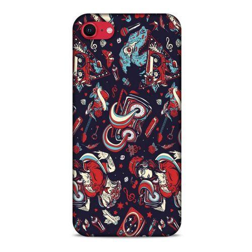 Retro (6) Desen Silikon Kılıf Renkli Apple iPhone SE 2020 Kılıf