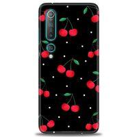 Xiaomi Mi 10 Kılıf HD Baskılı Kılıf - Kirazlar + Tam Ekran Koruyucu