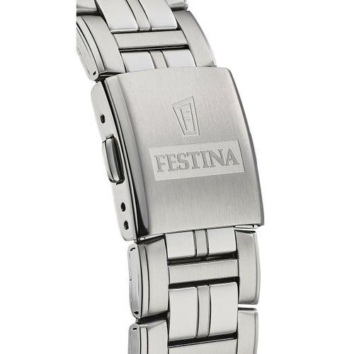 Festina Mutlifunction F20445/7 Quartz Çelik Gri Yeşil Kadran 43 mm Erkek Kol Saati