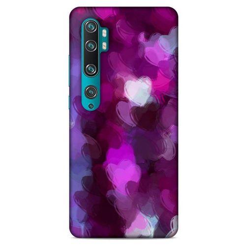 Xiaomi Mi Note 10 Pro Uyumlu Kılıf Mor Delisi (42) Rugged Armor Kılıf Kalp