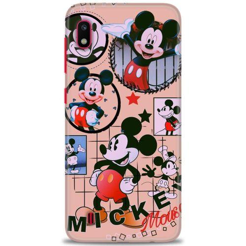 Samsung Galaxy A10 Kılıf HD Baskılı Kılıf - Mickey Mouse + Tam Ekran Koruyucu
