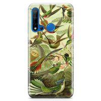 Huawei P20 Lite 2019 Kılıf Suluboya Trochilus Arka Kapak Koruma Desenli Full Koruyucu