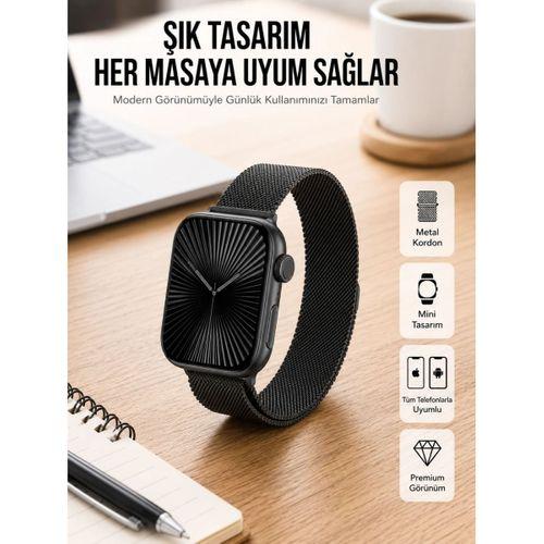 SQ-16 Mini Series 10 Akıllı Saat | Şık Ve Hafif Tasarım, 3 Kordon Seçeneği