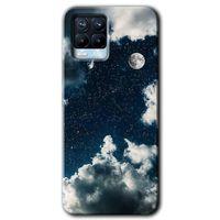 BeRa Aksesuar Realme 8 Pro Kılıf Baskılı Kapak - Gece Gökyüzü +Tam Kaplayan Mat Seramik