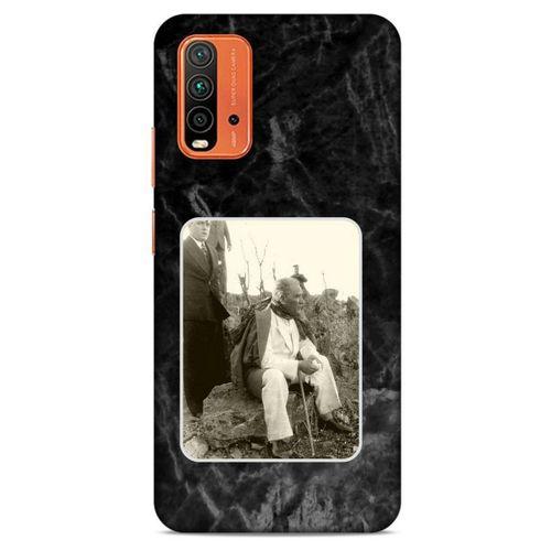Lopard Xiaomi Redmi Note 9 4g Uyumlu Kılıf Atatürk (29) Arka Koruma Kılıfı