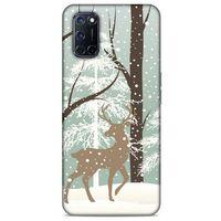 Oppo A92 Kılıf Snowix (22) Tam Koruma Kılıfı Açık Kahve