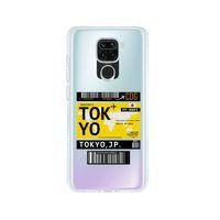 Redmi Note 9 Tokyo Bilet Tasarımlı Premium Şeffaf Silikon Kılıf