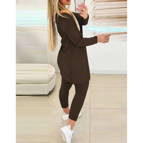 Kadın Uzun Kollu Krep üçlü Takım