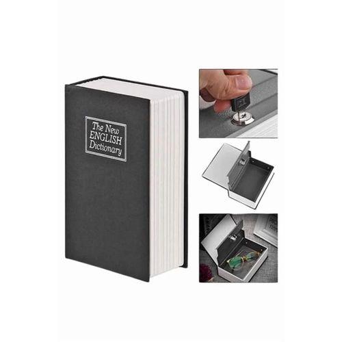 Kitap Görünümlü Gizli Kasa Büyük Boy Anahtarlı Kilitli Para Kasası