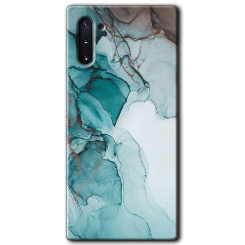 Potkal Hediye Fabrikası Samsung Galaxy Note 10 HD Baskılı Kılıf + 9D Tam Ekran Koruyucu - Buzul Mermer