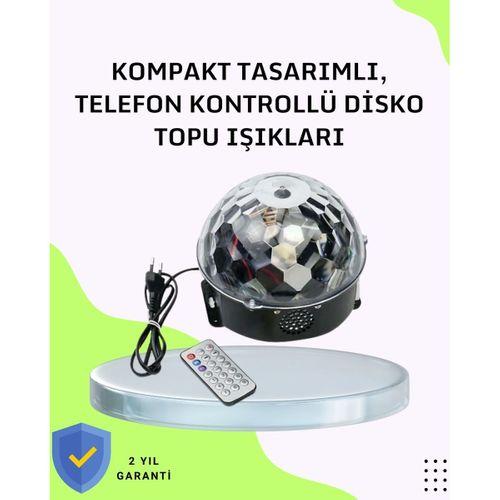 Ev Ve Parti İçin Masaüstü Bluetooth Disko Topu Işık Gösterisi