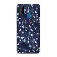 Samsung Galaxy M30s Uyumlu Kılıf Utopia (36) Glitter Kılıf Kahverengi