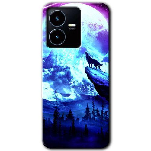 Vivo Y35s Kılıf HD Desen Baskılı Arka Kapak - Mega Kurt